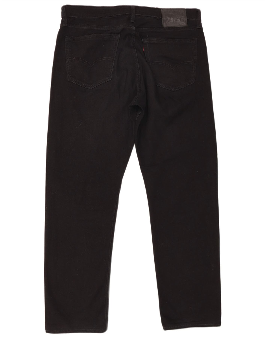 LEVI'S Masculino 504 Straight Jeans W36 L32 Algodão Preto