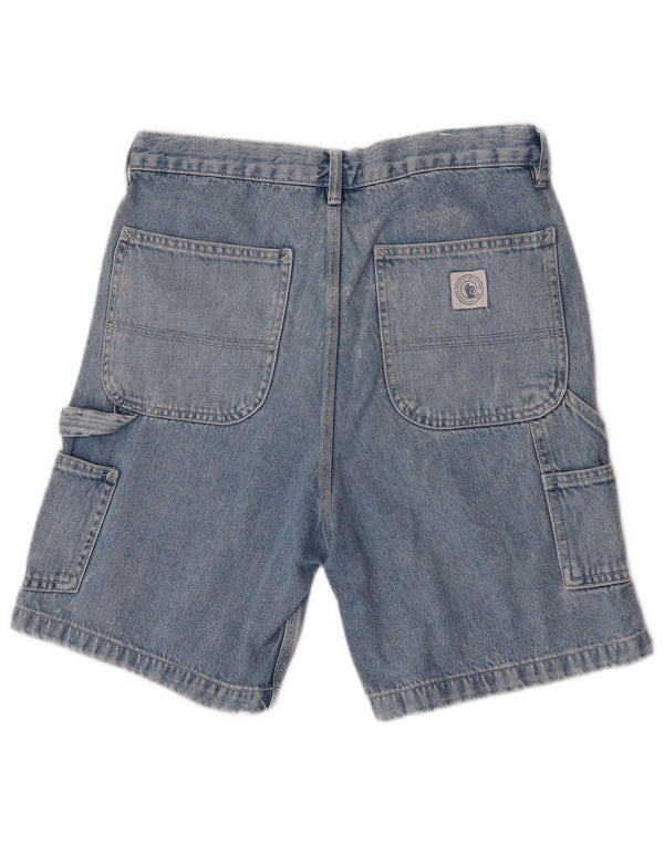Shorts jeans cargo feminino Pull & Bear EU 38 Médio W30 Azul