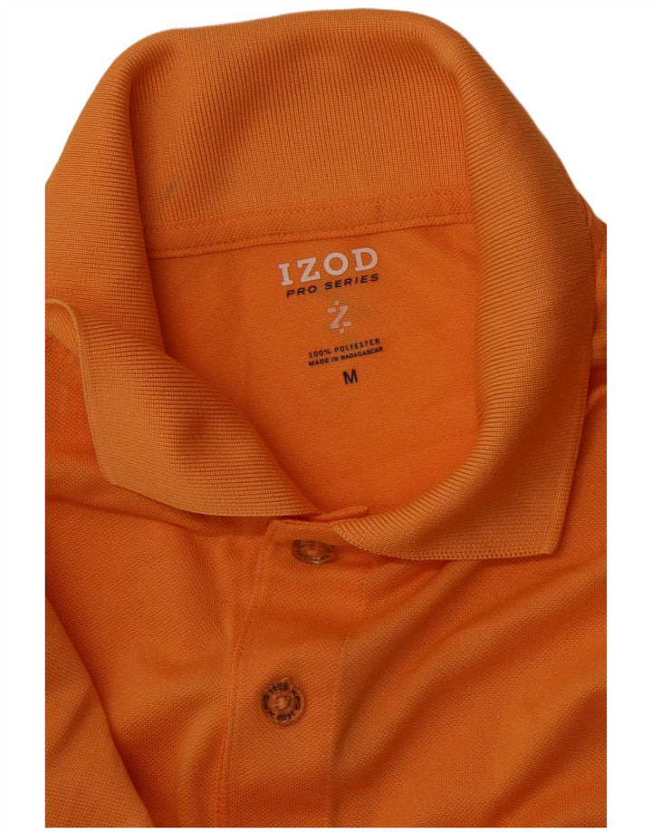 Camisa polo masculina IZOD poliéster laranja médio