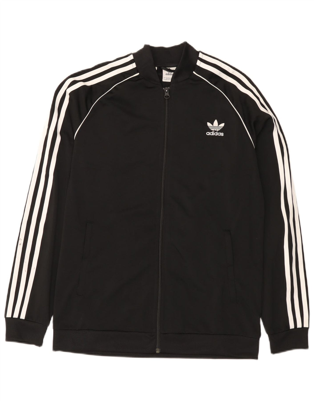 Casaco de treino Adidas Boys 15-16 anos preto poliéster