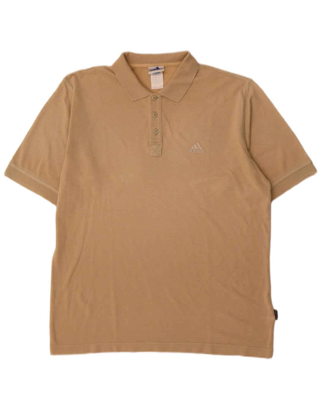 Camisa Polo Masculina Adidas Grande Bege