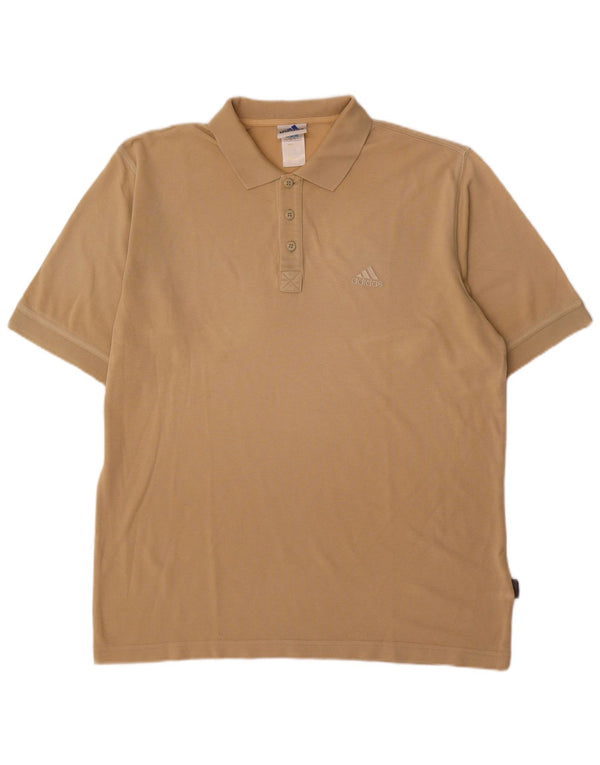 Camisa Polo Masculina Adidas Grande Bege