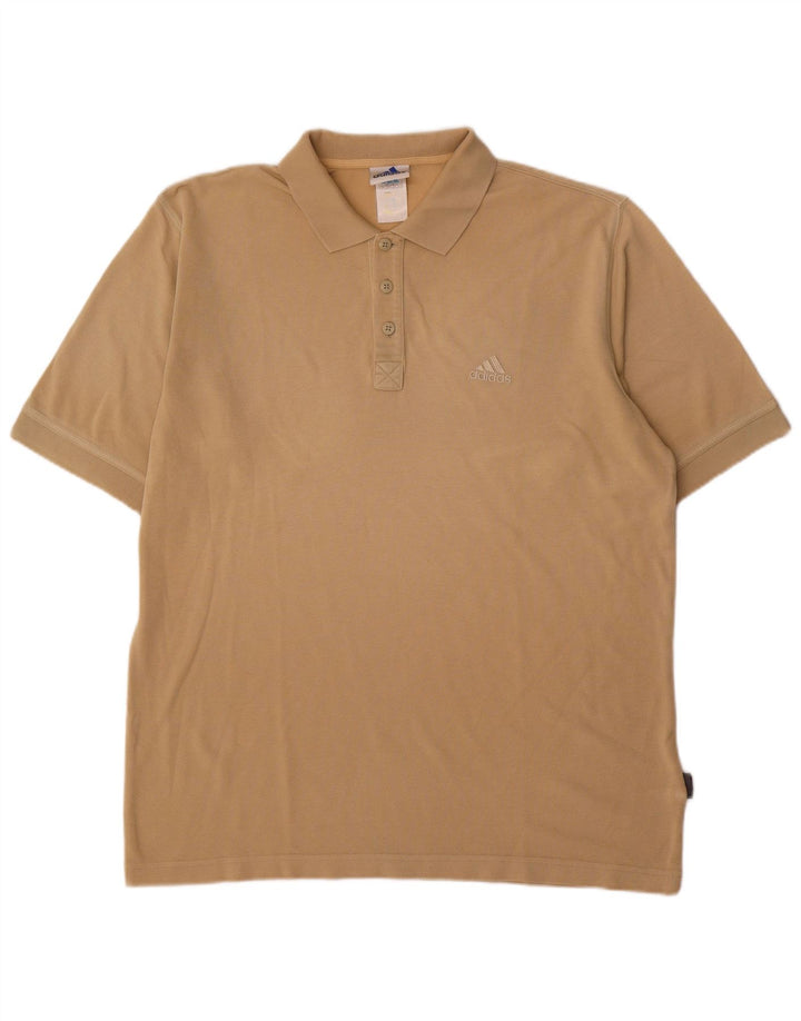 Camisa Polo Masculina Adidas Grande Bege