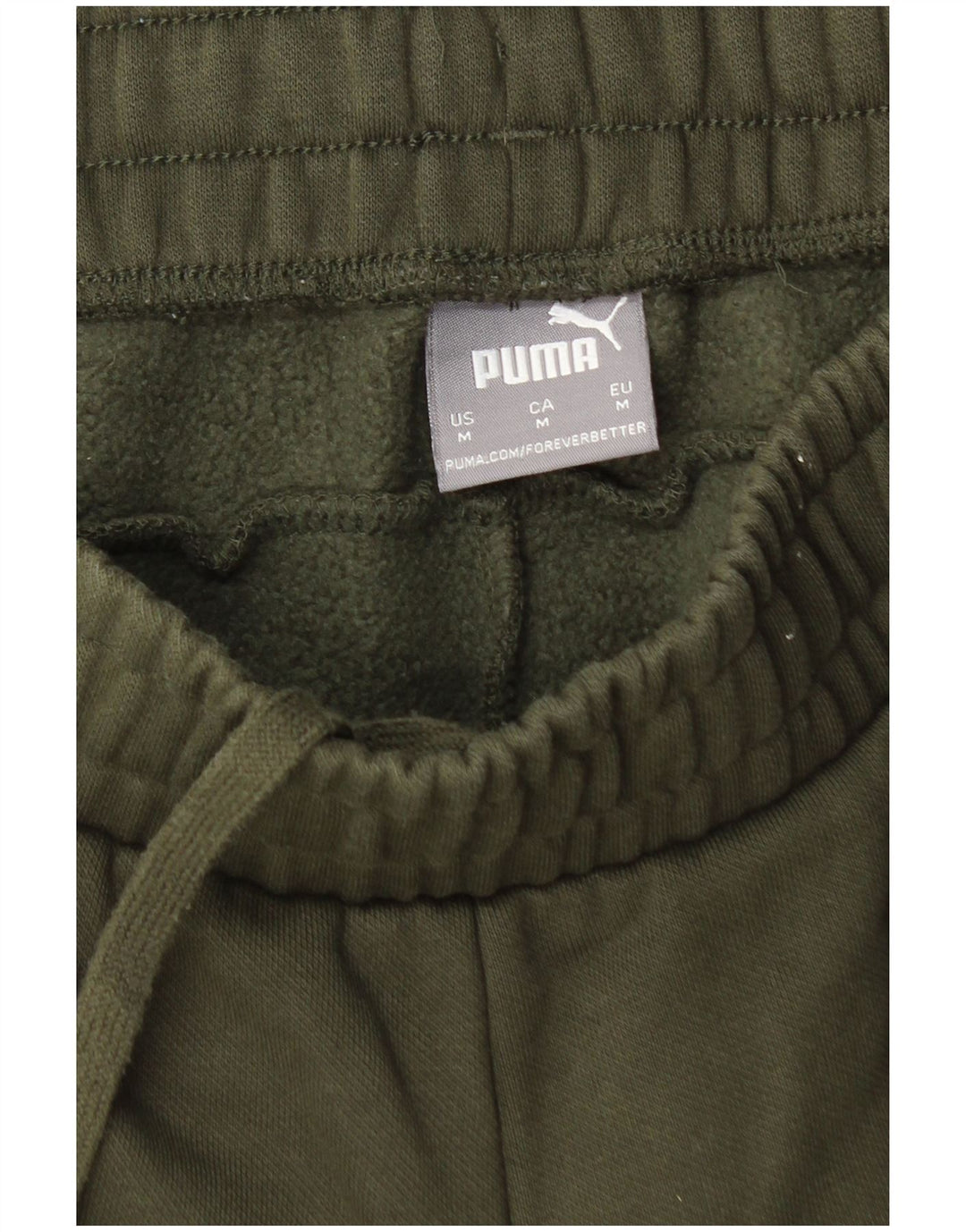 Calça de treino masculina Puma Joggers médio cáqui algodão