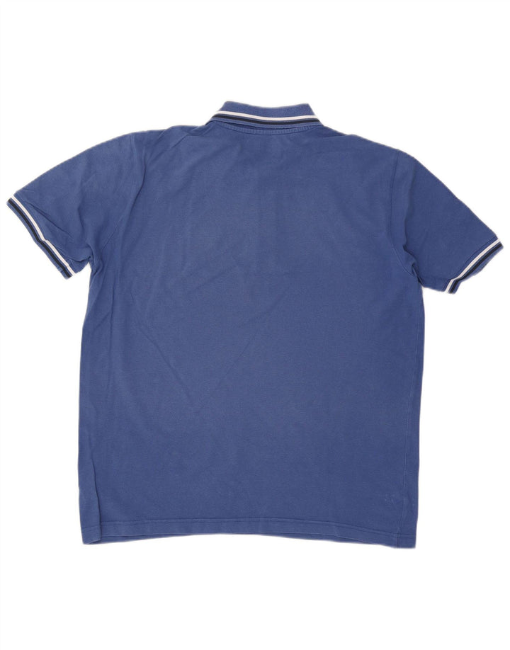 Camisa polo masculina KAPPA grande algodão azul