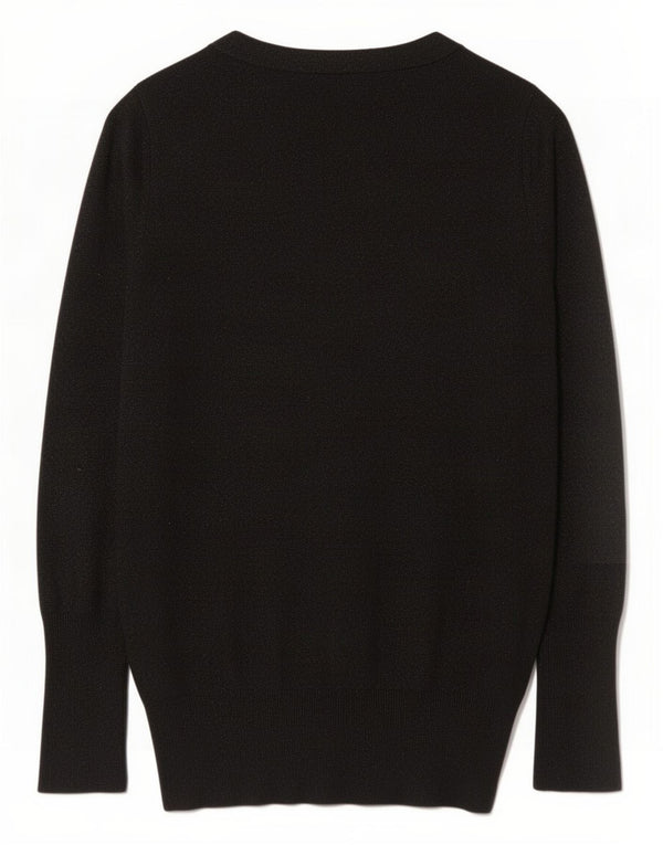 Suéter cardigã feminino Zara Reino Unido 12 rayon cinza médio