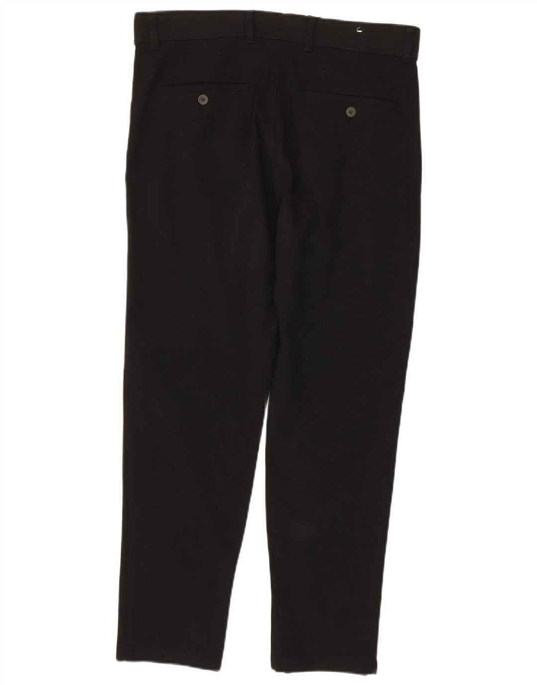 Zara Mens Slim Chino Calças EU 40 Médio W31 L29 Poliéster Preto