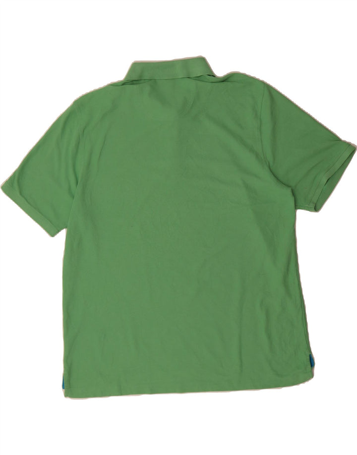 IZOD Mens Big & Tall Polo Shirt 2XL Green Cotton Vintage Izod and Second-Hand Izod from Messina Hembry 