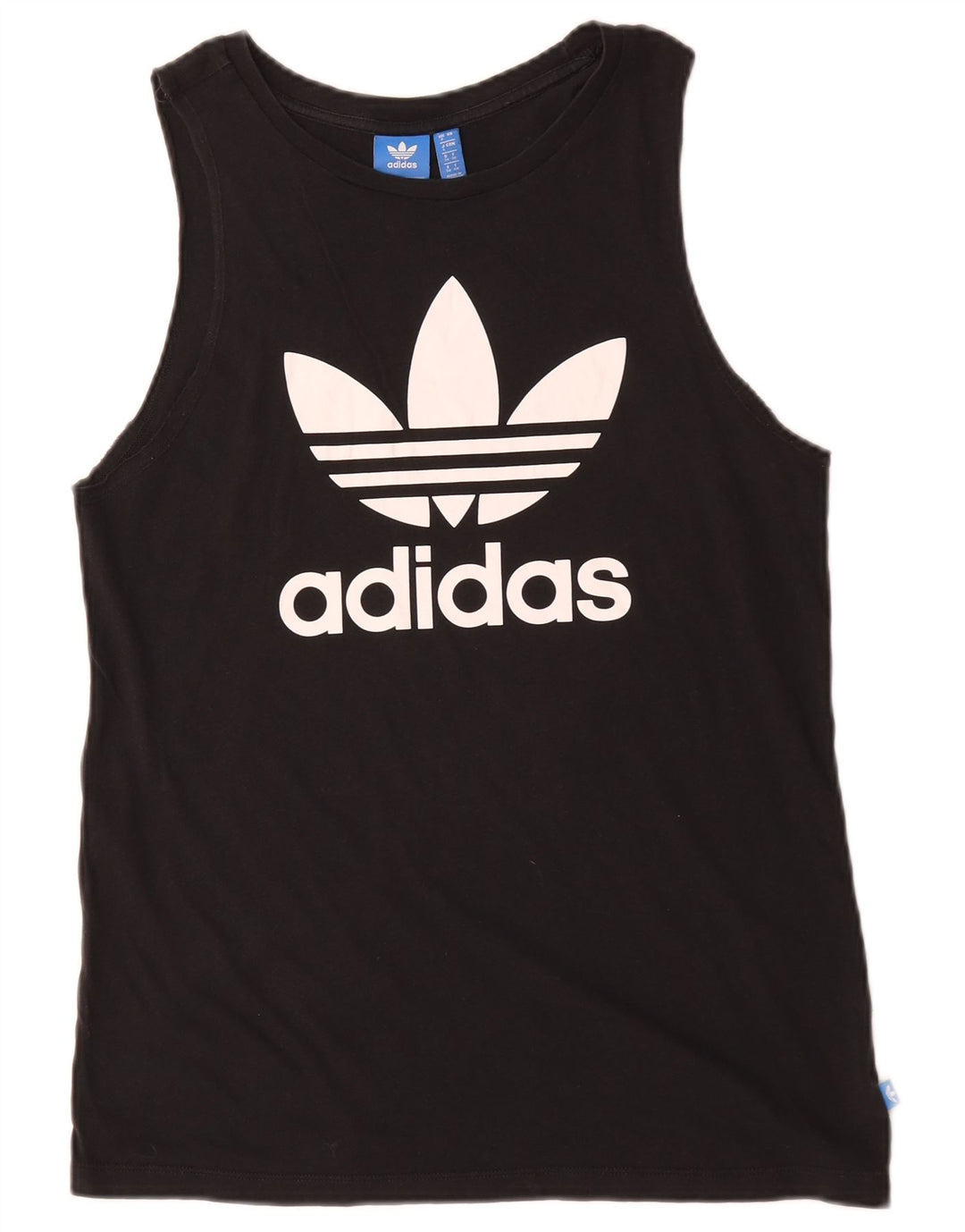 Adidas Womens Graphic Vest Top UK 8 Pequeno Preto