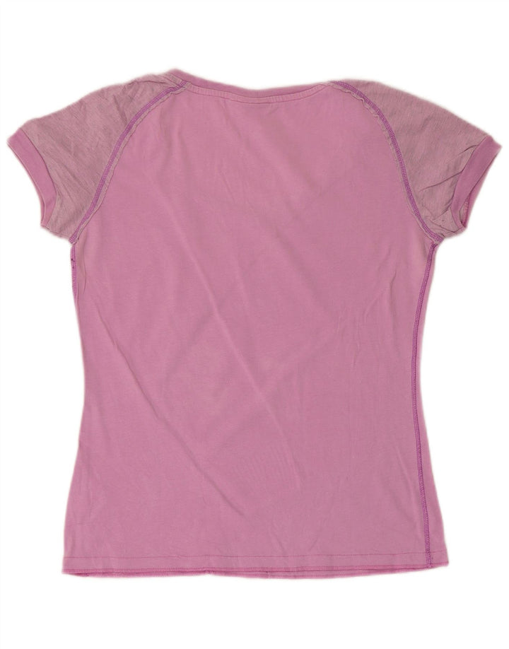 Camiseta feminina estampada Champion UK 12 rosa médio