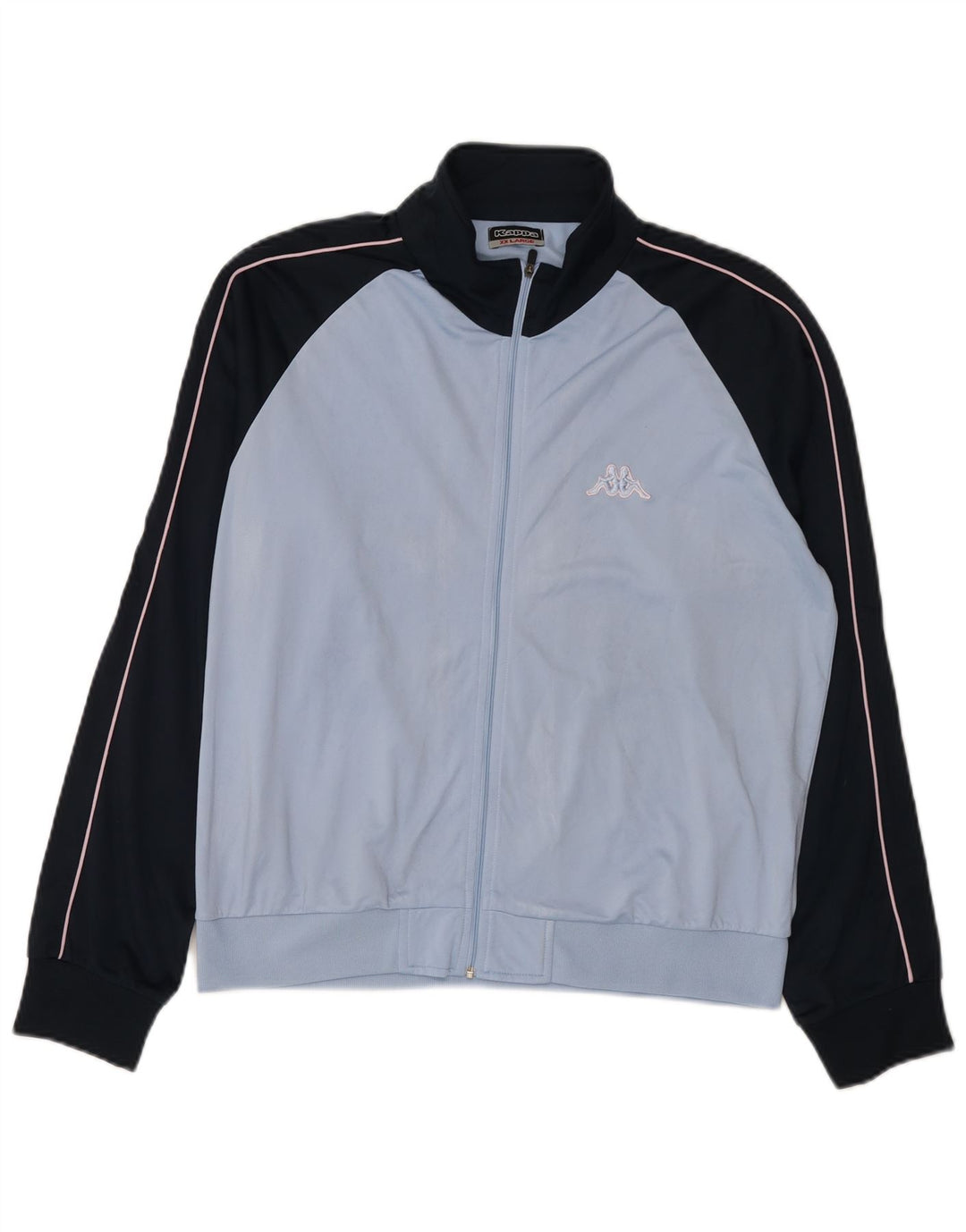 Casaco de treino feminino Kappa 2XL azul colorblock poliéster