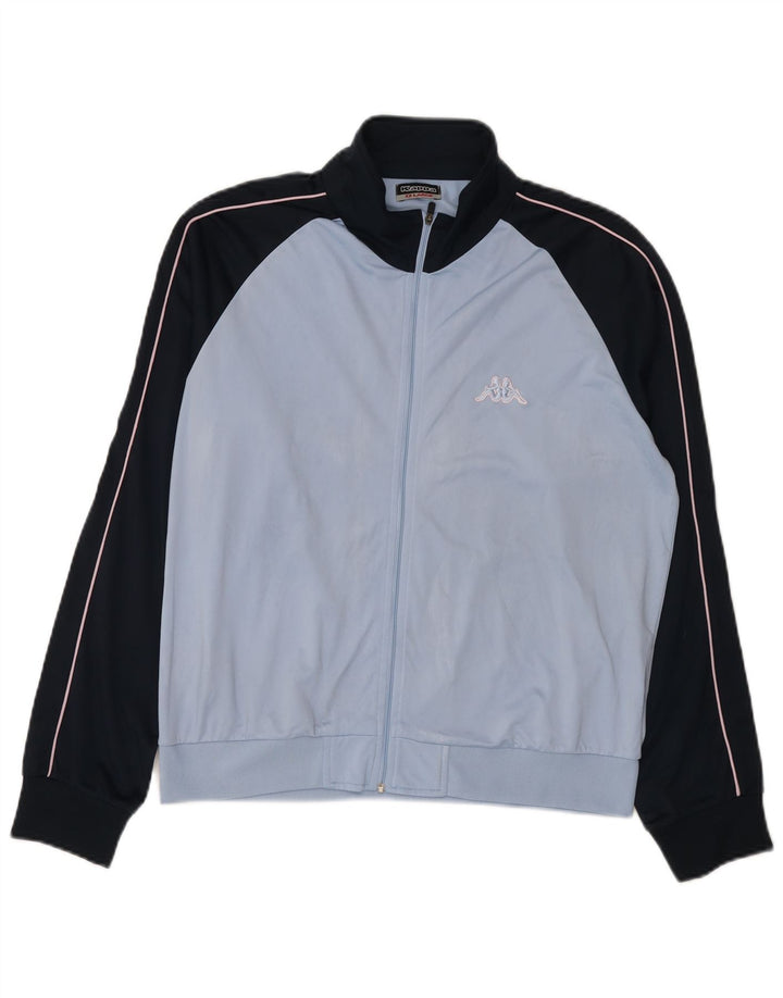 Casaco de treino feminino Kappa 2XL azul colorblock poliéster