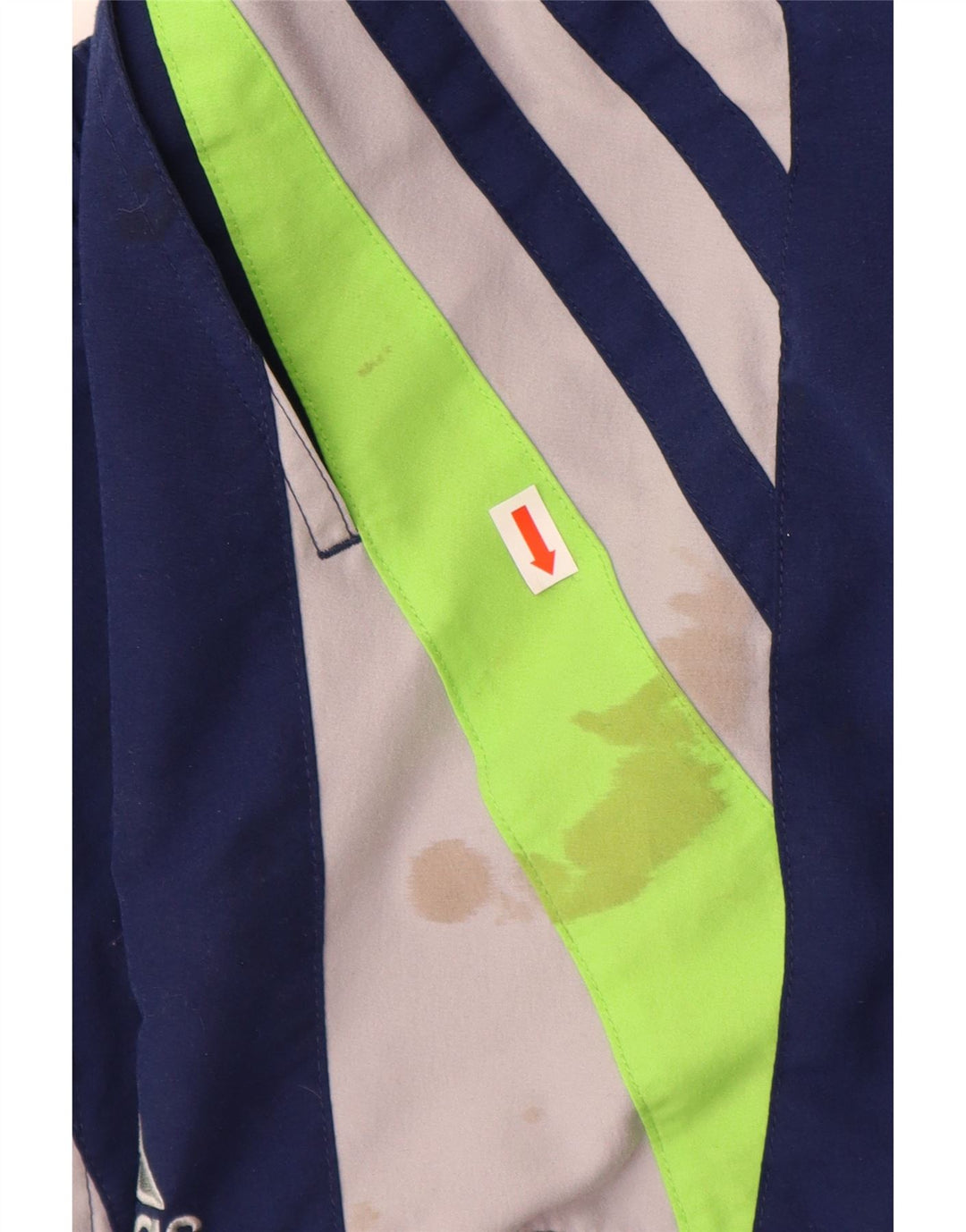 Shorts esportivos masculinos ADIDAS grande poliéster colorblock azul marinho