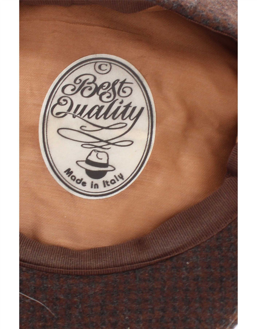 Vintage Mens Flat Cap Small Brown Check Classic