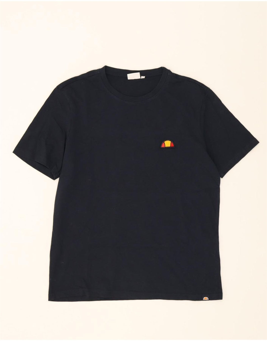 ELLESSE Mens T-Shirt Top Medium Navy Blue Cotton Vintage Ellesse and Second-Hand Ellesse from Messina Hembry 