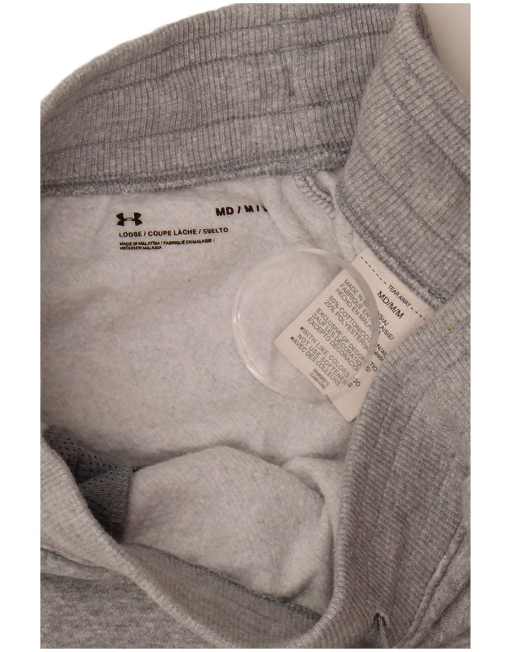 Calça de treino masculina Under Armour joggers algodão manchado cinza médio