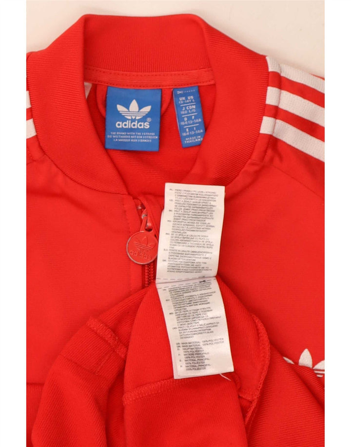 Jaqueta Adidas Meninos Treino Top 13-14 Anos Poliéster Vermelho Vermelho