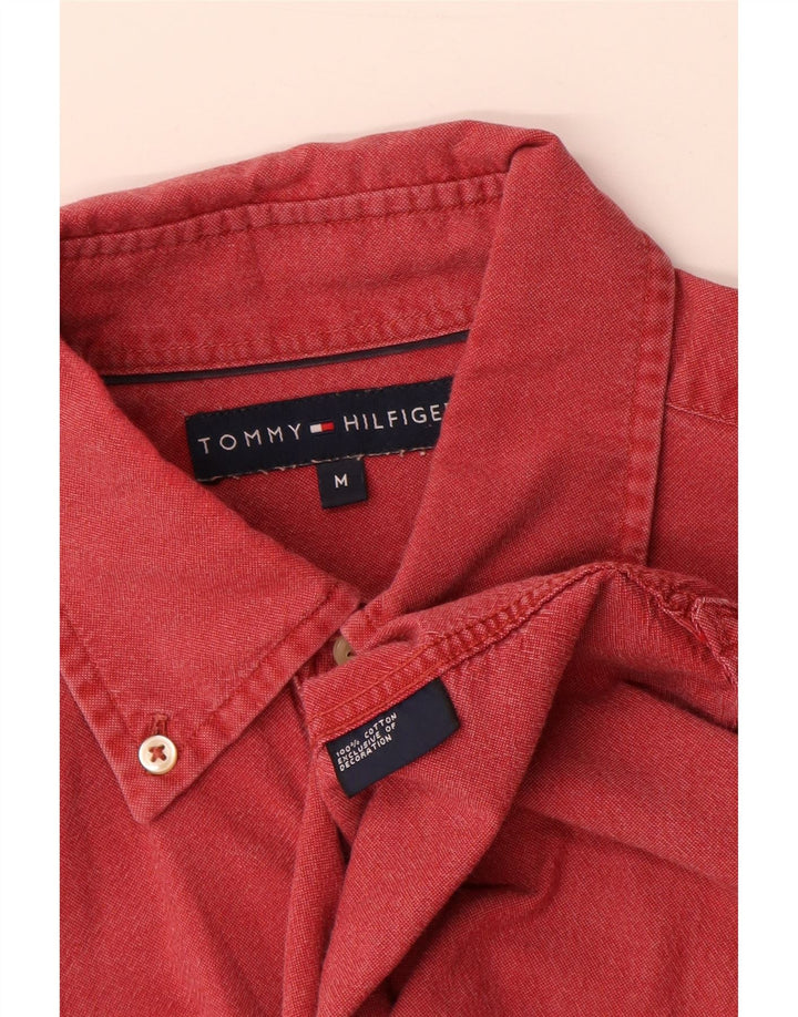 Camisa masculina Tommy Hilfiger médio algodão vermelho