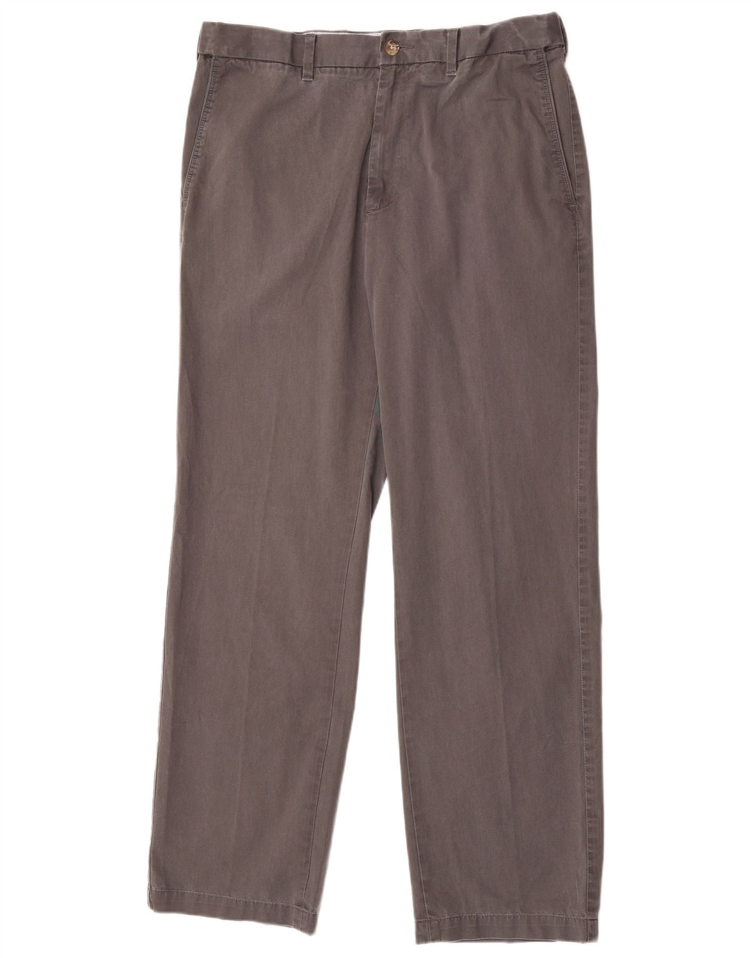 Calça chino reta masculina Marks & Spencer Blue Harbor W34 L33 cinza