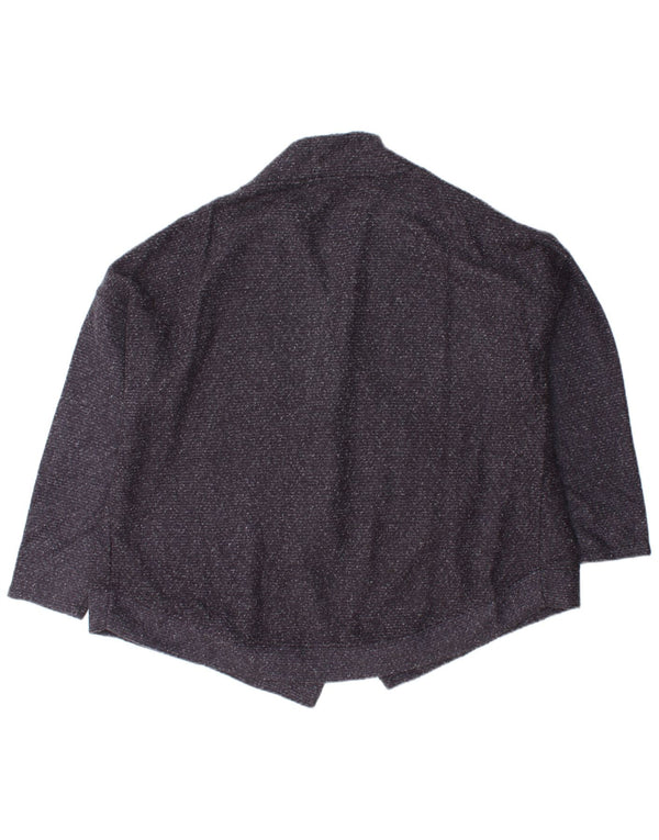Suéter cardigã feminino aberto MARKS & SPENCER Reino Unido 20 2XL azul marinho manchado