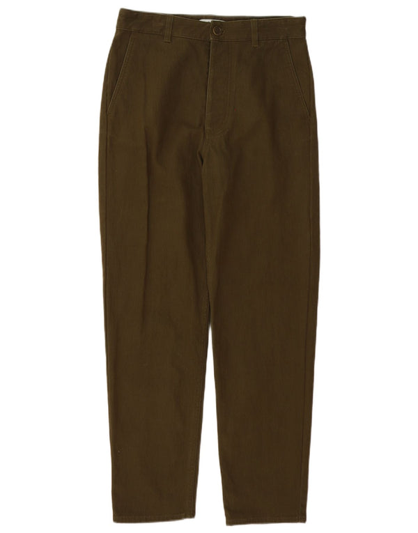 Calça Chino Cônica Masculina Cos W30 L28 Algodão Cáqui