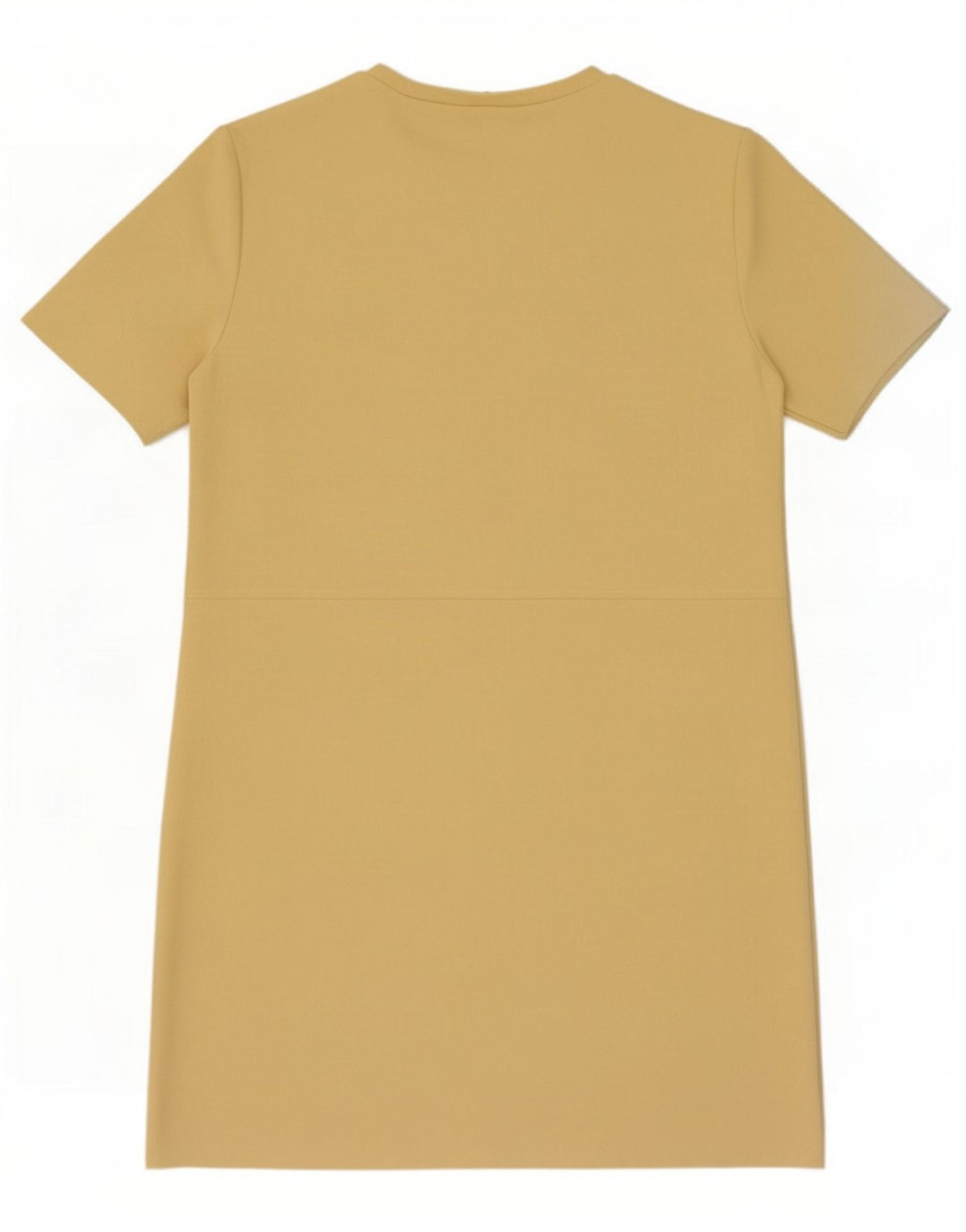 Zara Vestido Shift Feminino Reino Unido 14 Médio Amarelo