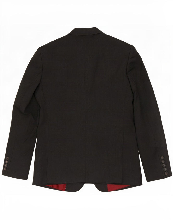 Jaqueta blazer masculina Marks & Spencer com 2 botões Slim Fit Reino Unido 38 cinza médio