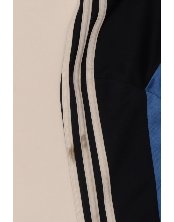 Adidas Mens Tracksuit Top Jacket Médio Azul Marinho Colorblock Poliéster