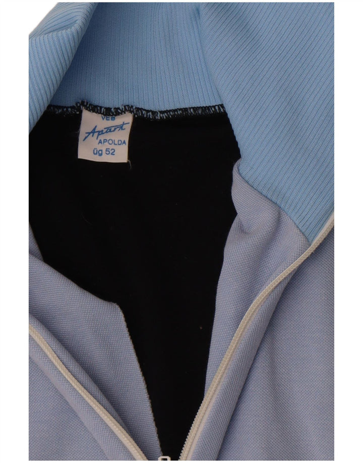 Apart Mens Treino Top Jacket EU 52 Large Blue Colourblock