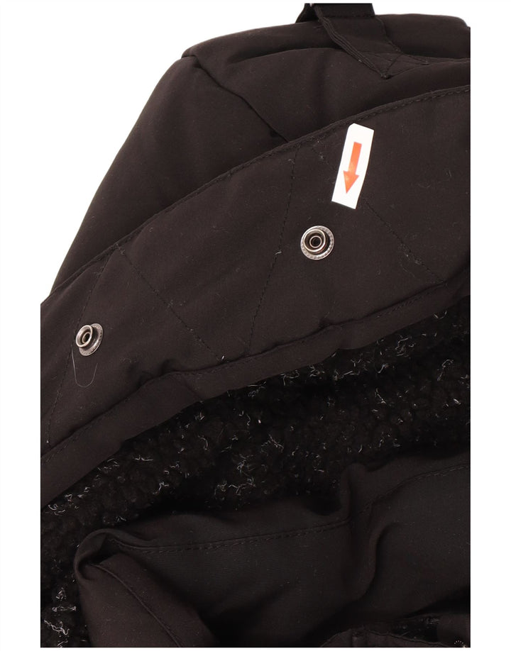 Jaqueta acolchoada com capuz feminina Superdry UK 12 poliéster preto médio