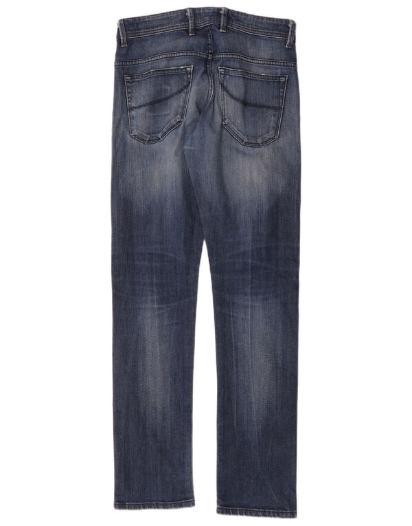 SIVIGLIA Calça Jeans Reta Masculina W30 L30 Azul Algodão