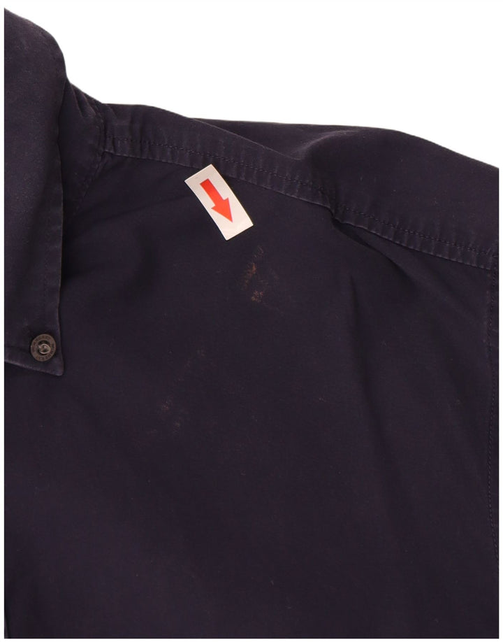 Burberry Camisa masculina BRIT média azul marinho algodão