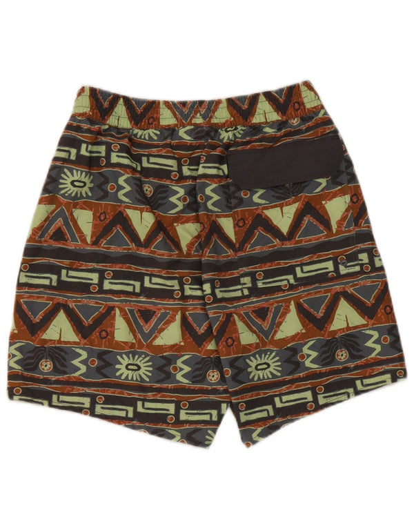 Shorts esportivos femininos Patagonia UK 6 XS poliéster geométrico multicolorido