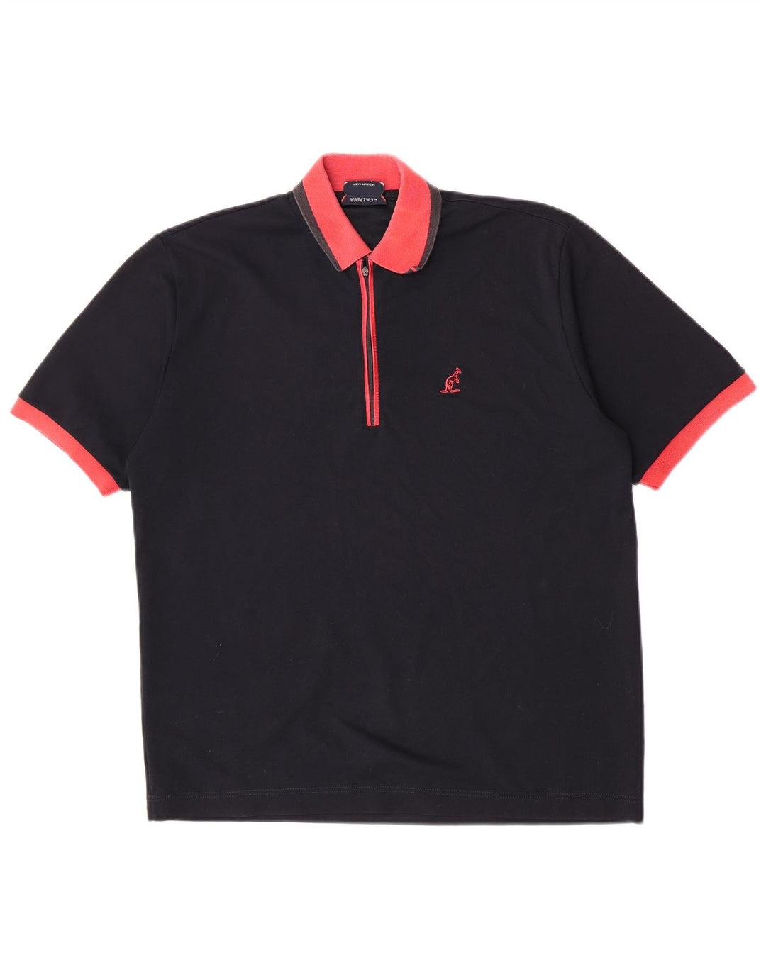Camisa polo masculina de rugby AUSTRALIAN L'ALPINA IT 50 poliéster preto médio