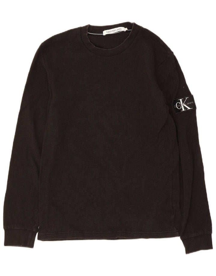 Calvin Klein Jeans Masculino Top Manga Longa Médio Preto
