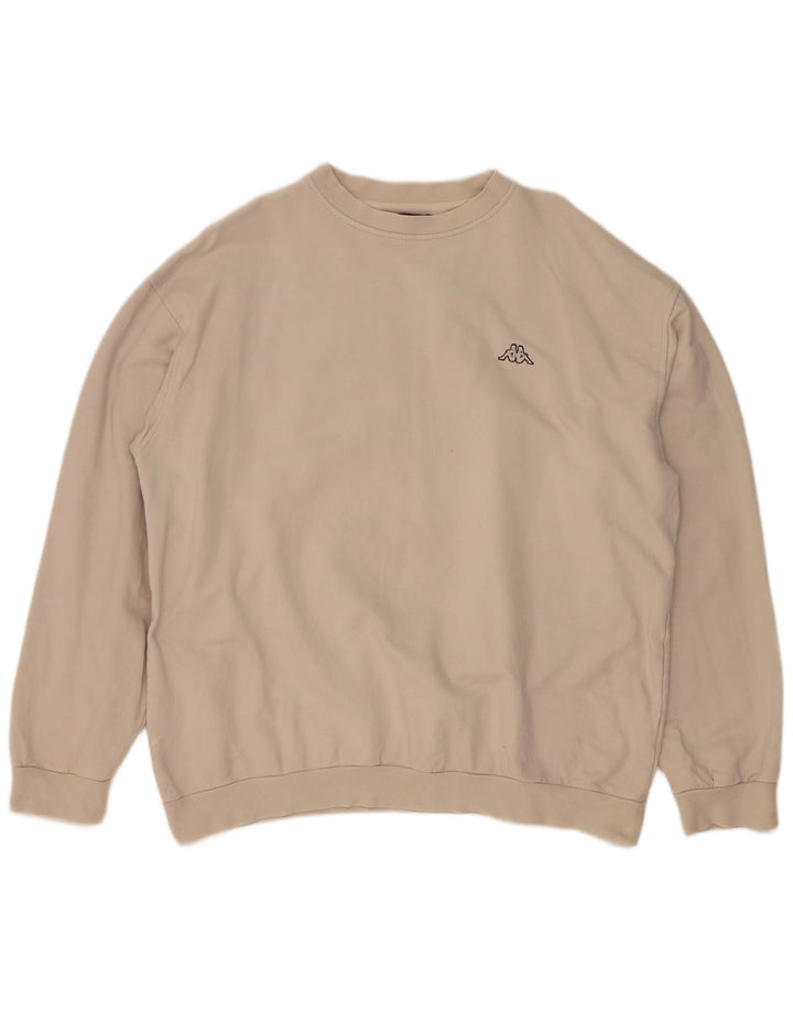 Kappa moletom masculino jumper 2XL algodão bege