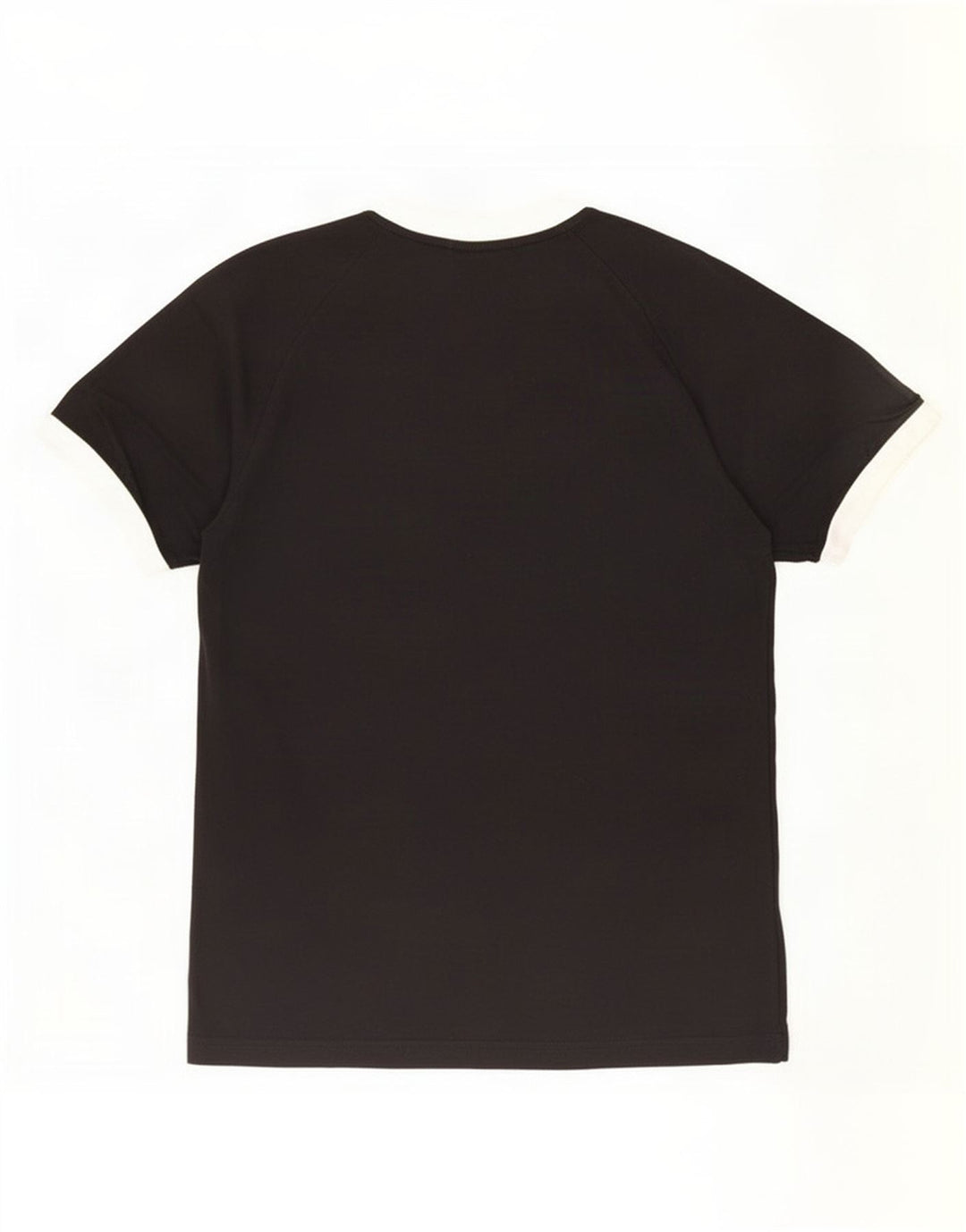 Adidas Mens Camiseta Top Médio Algodão Preto