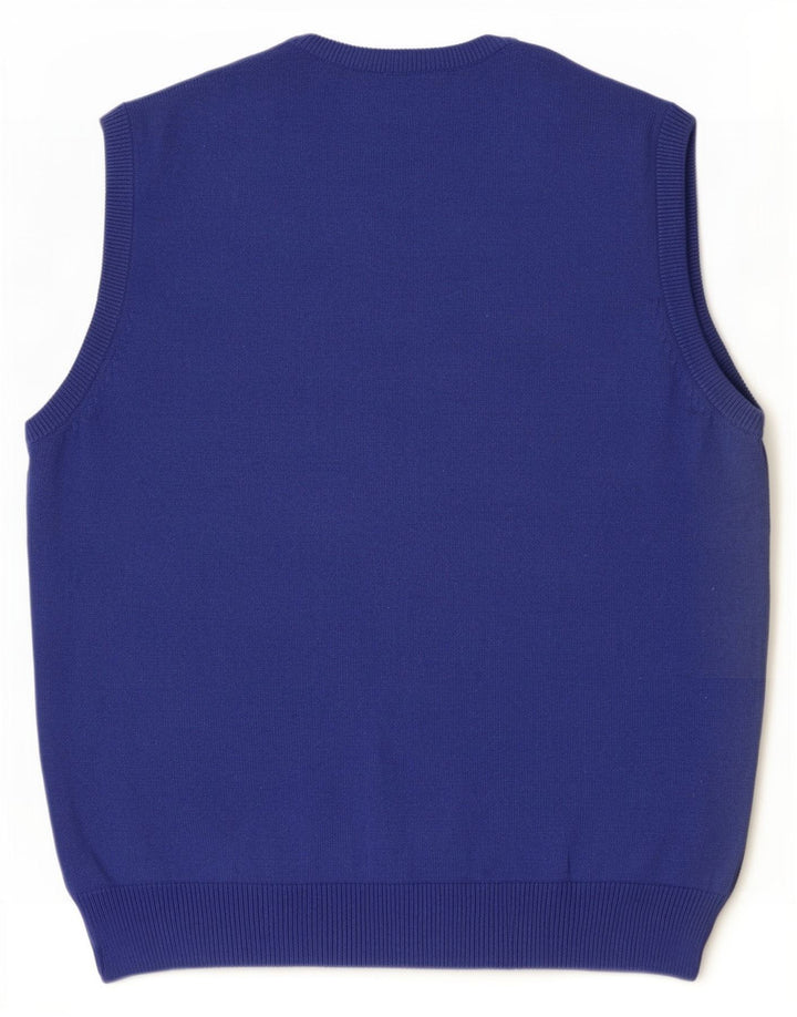 Regata masculina Marks & Spencer Blue Harbor colete grande algodão