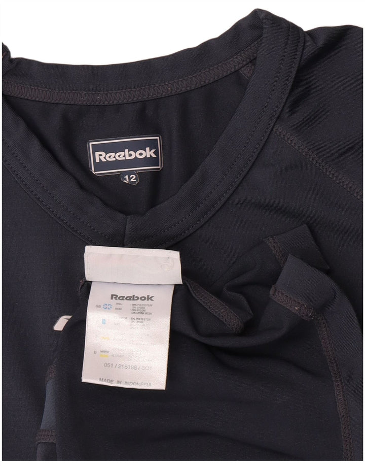 Camiseta Reebok Meninos Top 11-12 Anos Cinza Colorblock Poliéster