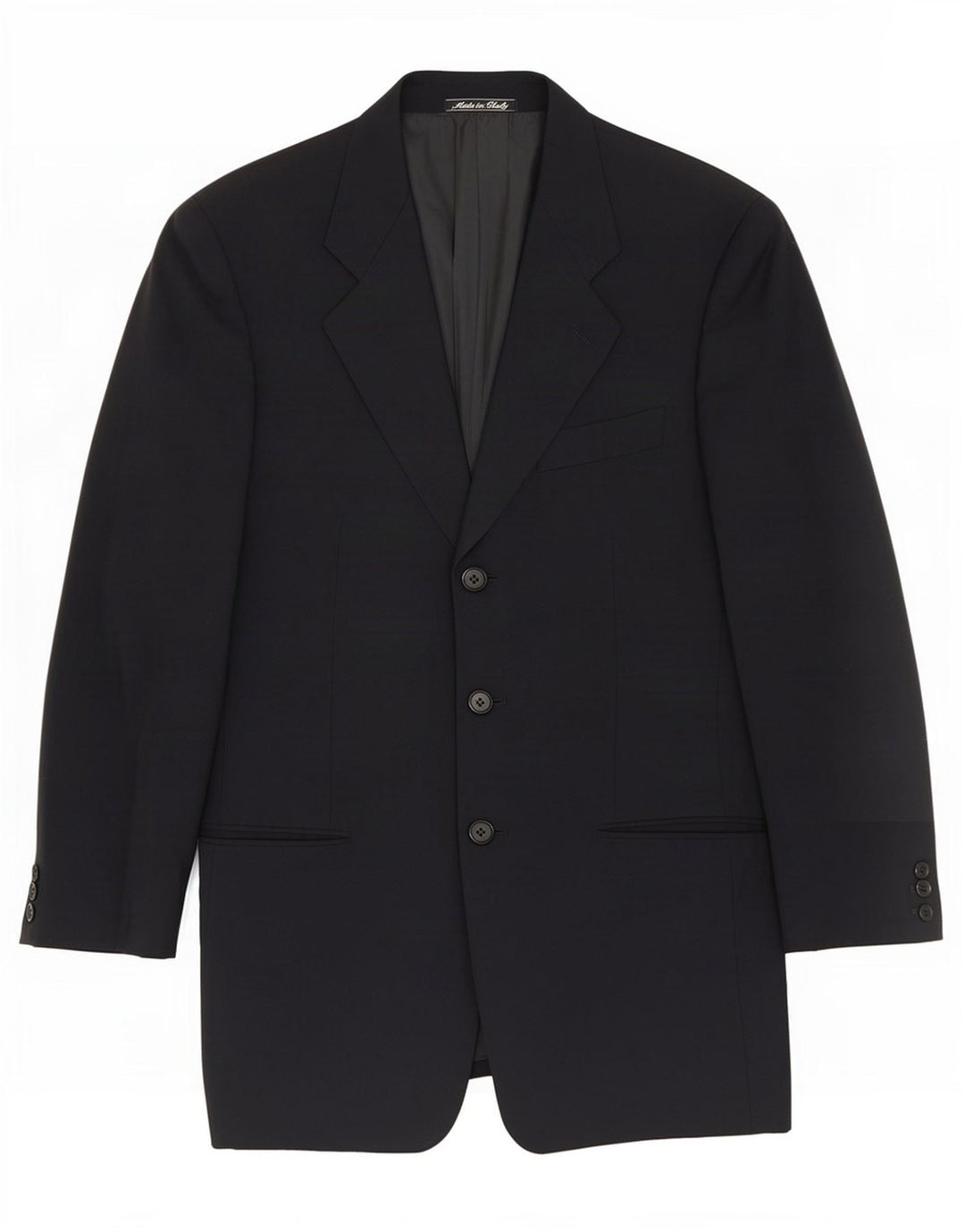 Jaqueta Blazer Masculina Giorgio Armani com 3 Botões IT 46 Pequeno Azul Marinho