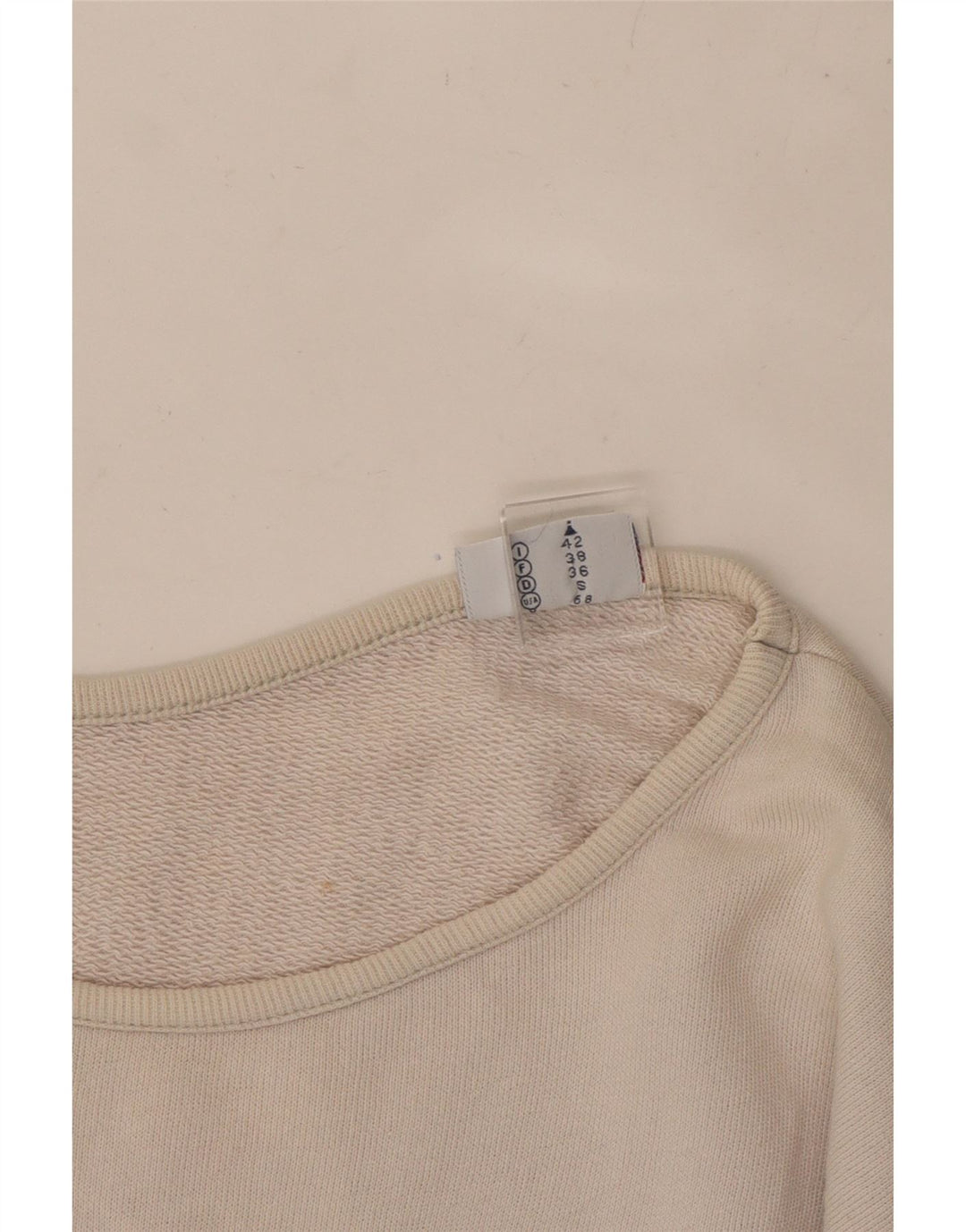 LOTTO moletom feminino cropped gráfico jumper IT 42 médio branco
