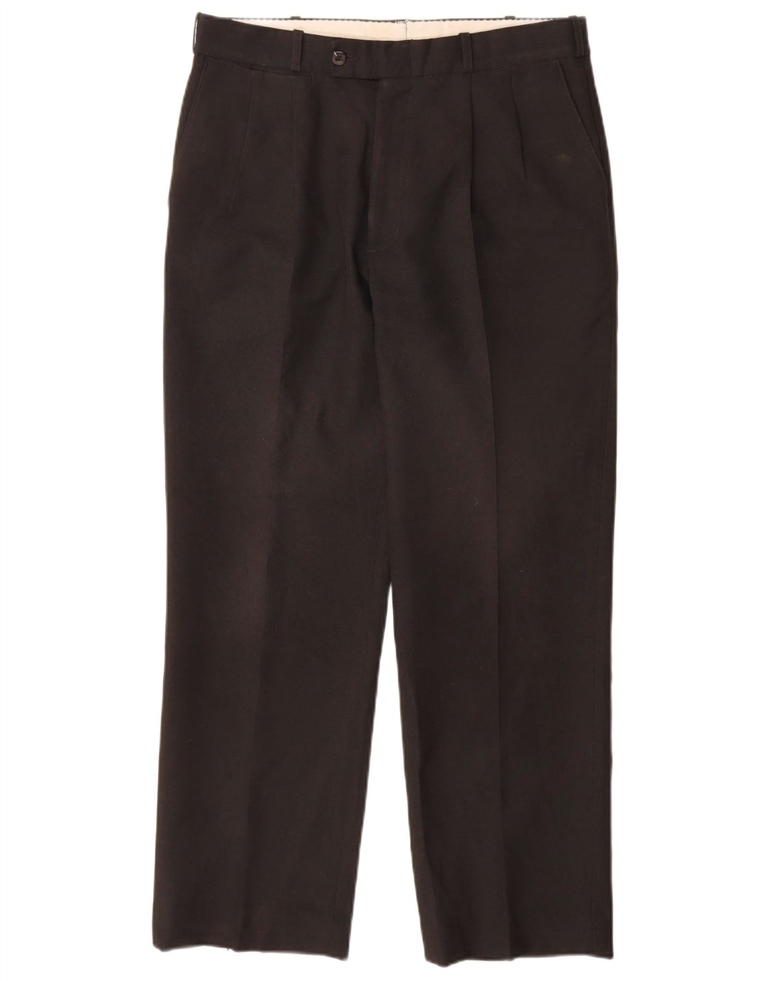 Farah Mens Pegged Suit Calça W34 L31 Poliéster Preto