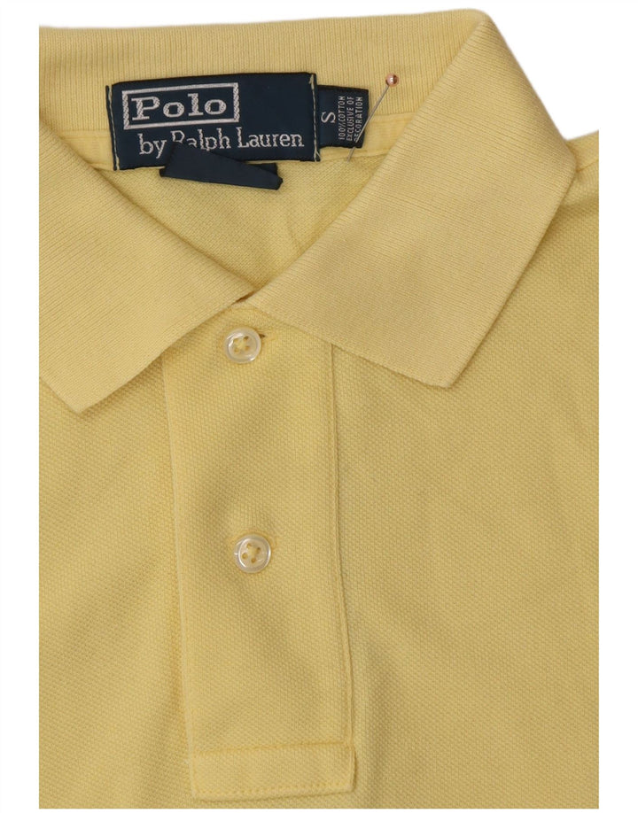 POLO RALPH LAUREN Camisa polo masculina pequena de algodão amarelo