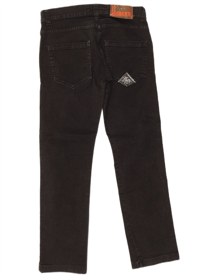 Calça jeans reta masculina Roy Rogers W33 L30 algodão preto