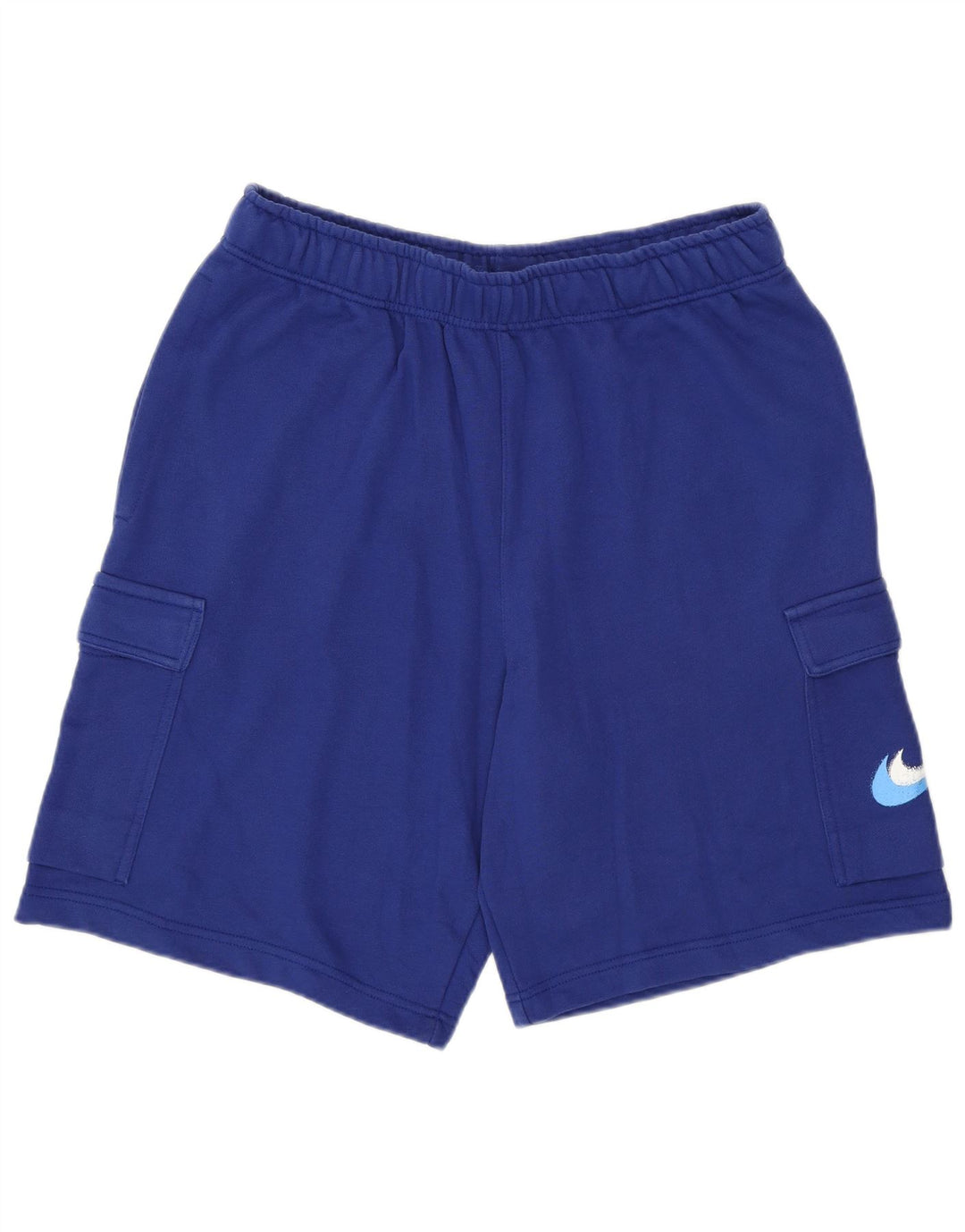 Shorts esportivos gráficos masculinos Nike médio azul algodão