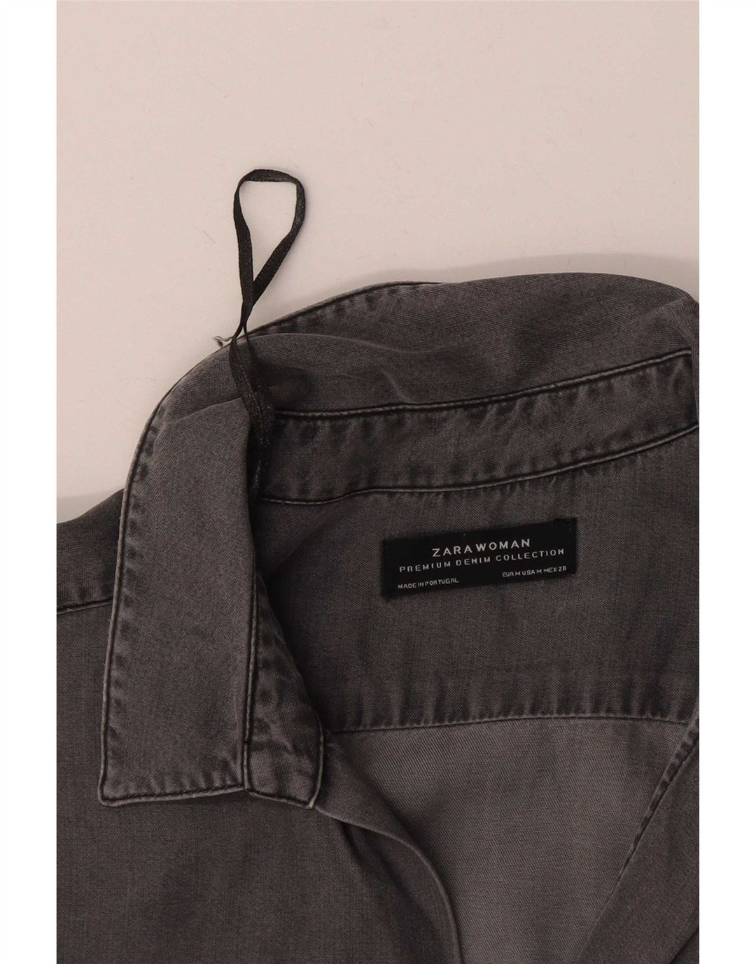 Pulôver feminino Zara com ajuste solto manga 3/4 Reino Unido 14 cinza médio