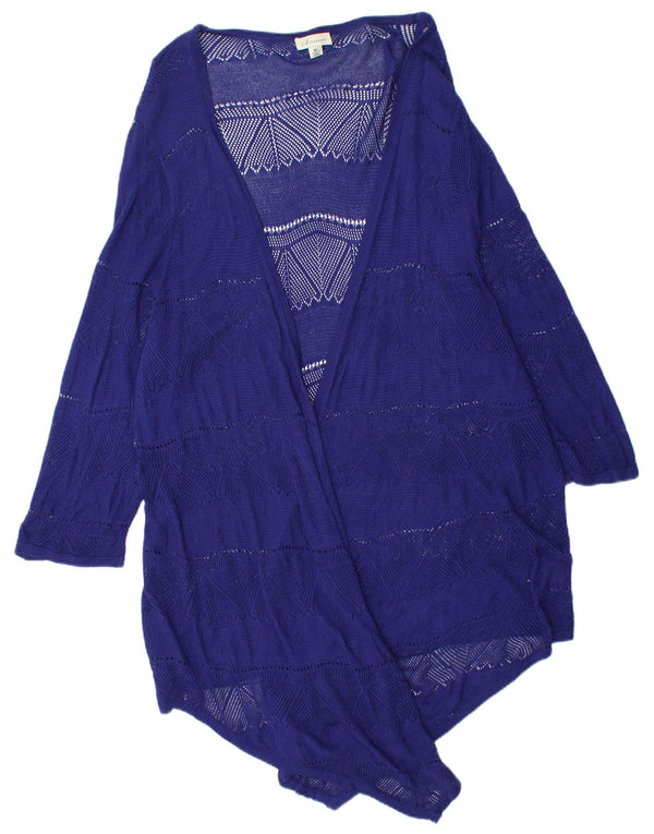 Suéter feminino Marks & Spencer Autograph Longline Cardigan Reino Unido 18 XL Roxo