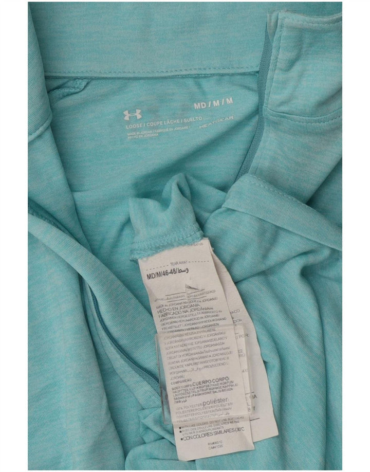 Under Armour Womens Heat Gear Pulôver Treino Top Reino Unido 14 Azul Médio