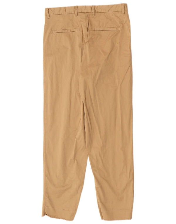 Calça Chino Masculina Zara Pegged EU 38 Pequeno W30 L27 Algodão Bege