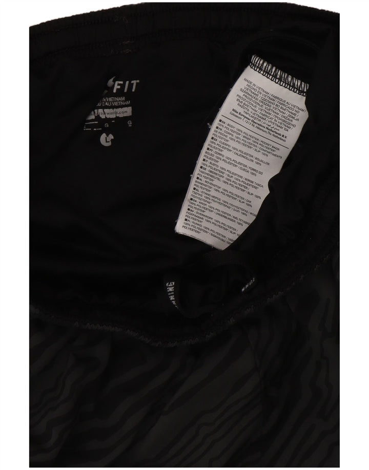 Shorts esportivos masculinos NIKE Dri Fit Abstract Padrão grande cinza poliéster